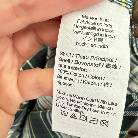 NWT J.Crew Men's Brushed Twill Flannel Slim Untucked Shirt Size L - Picture 6 of 8